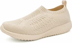 konhill Women's Lightweight Walking Shoes Breathable Slip On Tennis Sneakers Casual Mesh Workout Athletic