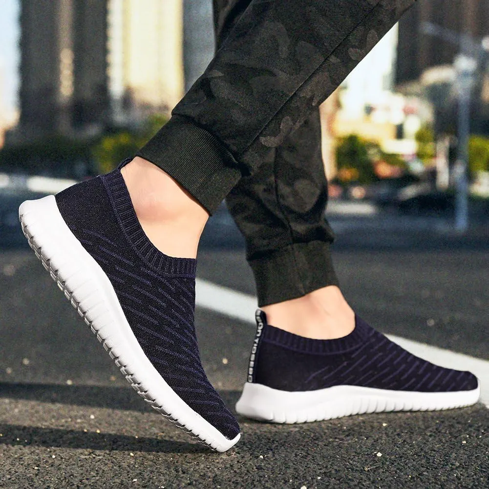 konhill Women's Slip On Sneakers Non Slip Walking Shoes Breathable Mesh Work Casual Lightweight Tennis Workout Shoes