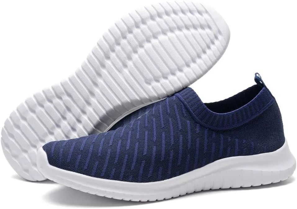 konhill Women's Slip On Sneakers Non Slip Walking Shoes Breathable Mesh Work Casual Lightweight Tennis Workout Shoes