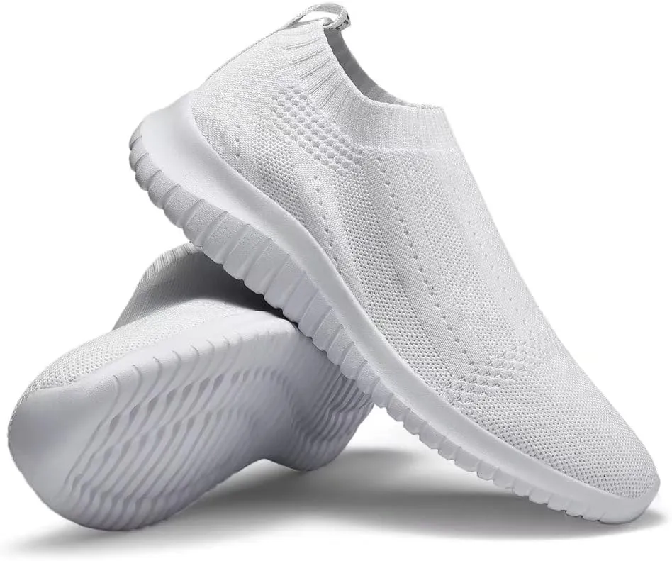 konhill Women's Slip On Sneakers Non Slip Walking Shoes Breathable Mesh Work Casual Lightweight Tennis Workout Shoes