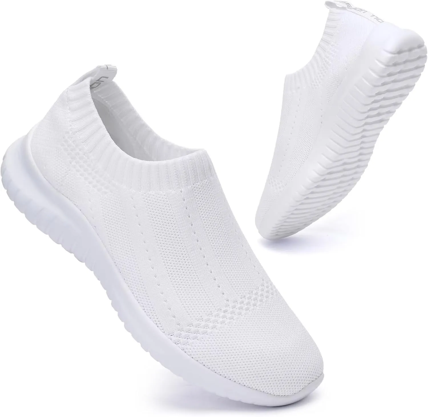 konhill Women's Slip On Sneakers Non Slip Walking Shoes Breathable Mesh Work Casual Lightweight Tennis Workout Shoes