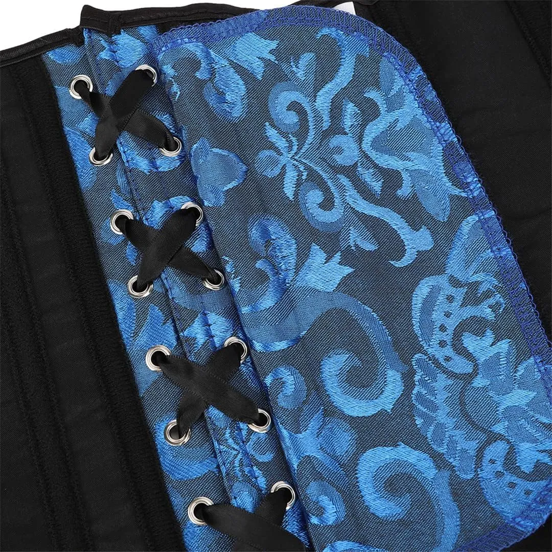 Kranchungel Underbust Corsets for Women Black Corset Top Waist Trainer Fashion Bustier Plus Size Corset