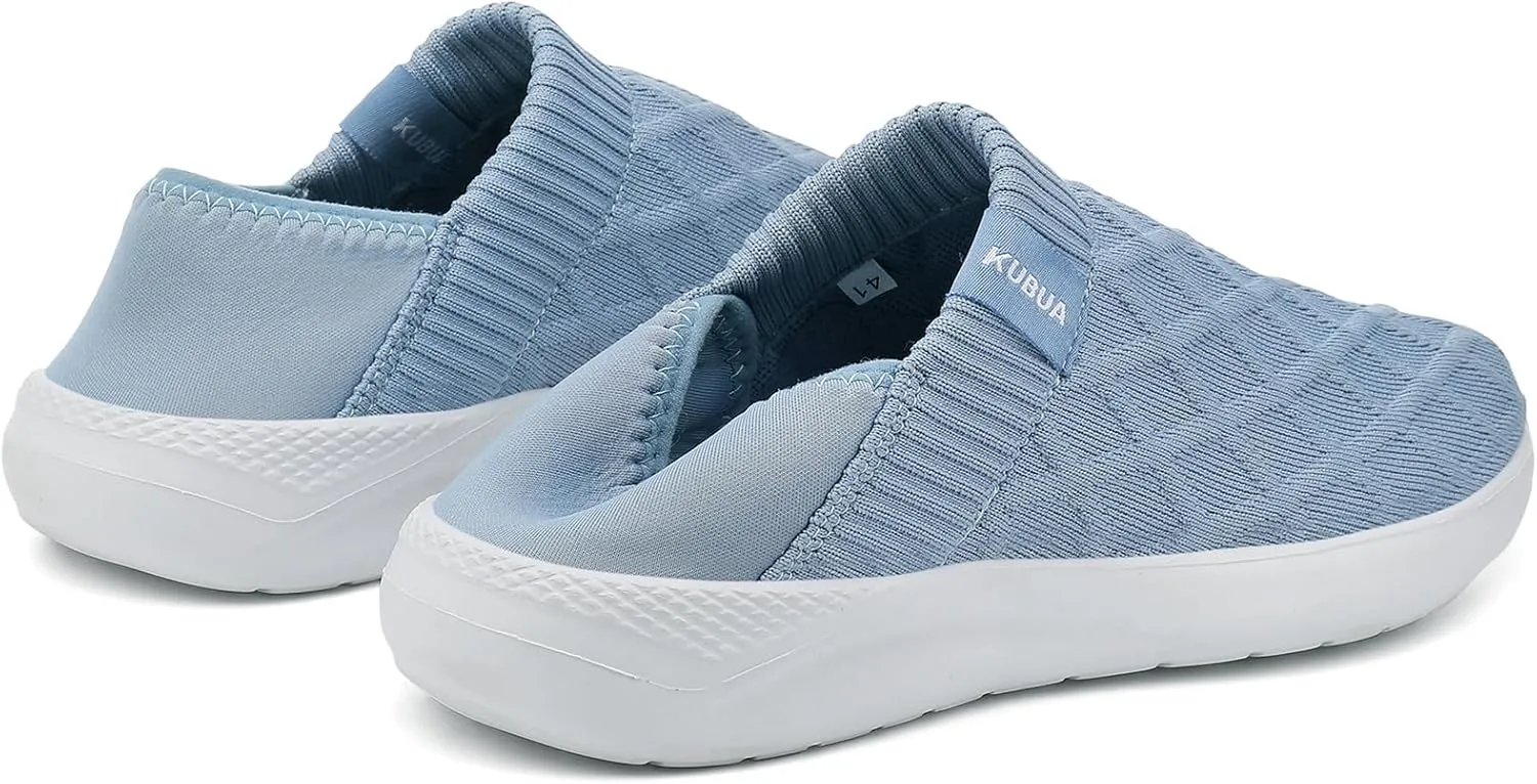 KUBUA Mens Womens Slippers Indoor Lightweight House Shoes Outdoor Breathable Slip on Loafers