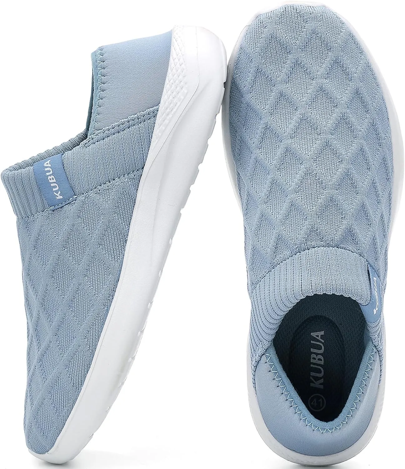 KUBUA Mens Womens Slippers Indoor Lightweight House Shoes Outdoor Breathable Slip on Loafers