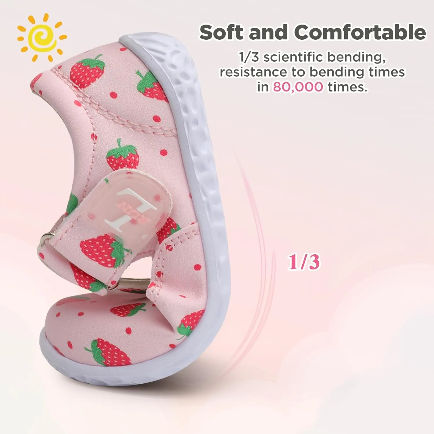 L-RUN Toddler Girls Dress Shoes Lightweight Mary Jane Shoes for Girls Anti-Slip School Shoes for Toddler Girls