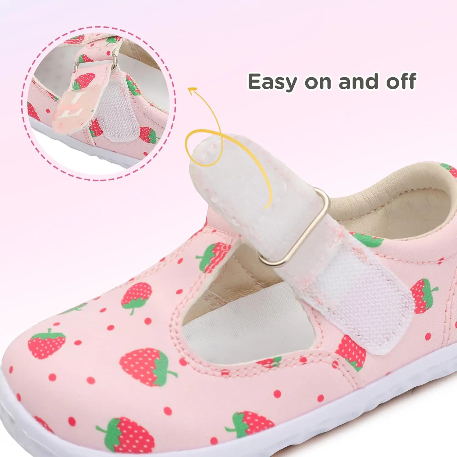 L-RUN Toddler Girls Dress Shoes Lightweight Mary Jane Shoes for Girls Anti-Slip School Shoes for Toddler Girls