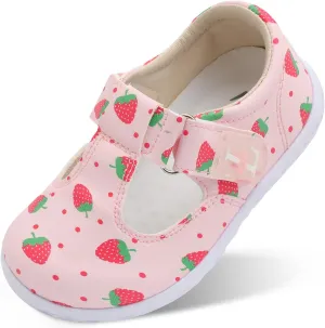 L-RUN Toddler Girls Dress Shoes Lightweight Mary Jane Shoes for Girls Anti-Slip School Shoes for Toddler Girls
