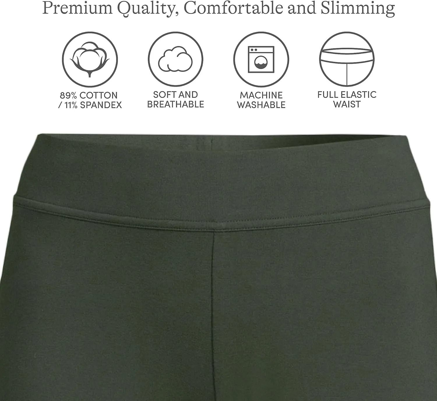 Lands' End Women's Starfish Mid Rise Straight Leg Pants