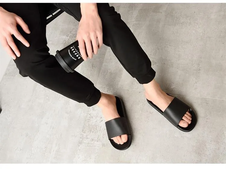Leather style sandal