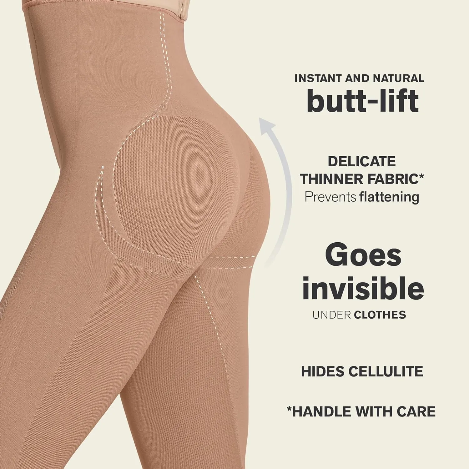 Leonisa Invisible Body with Leg Compression and Butt Lift
