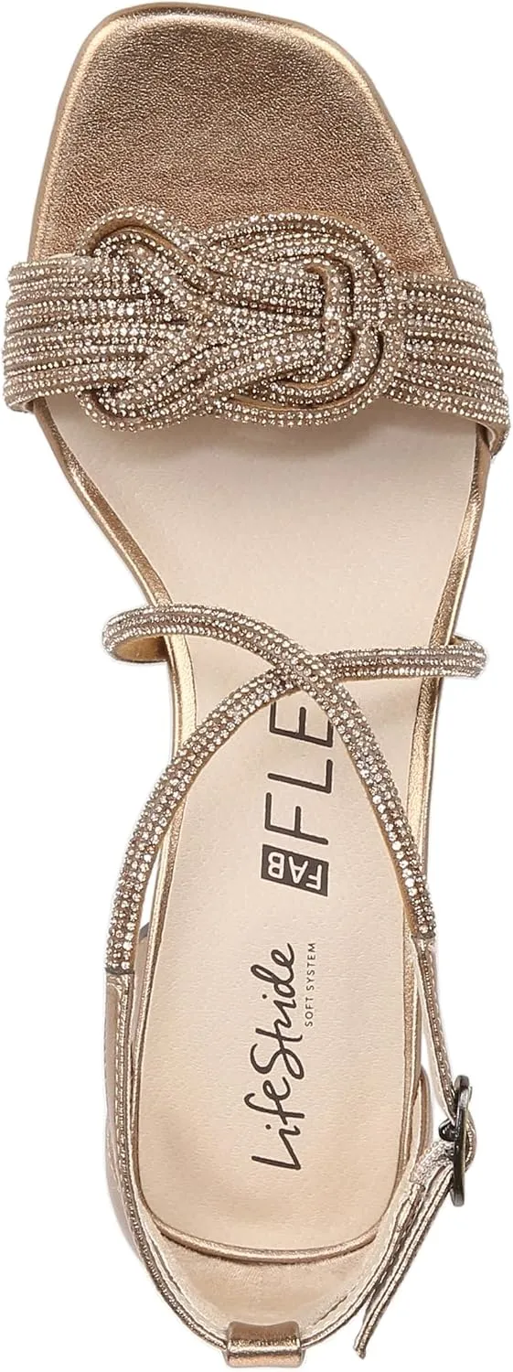 Lifestride Women's Captivate Strappy Block Heel Dress Sandal