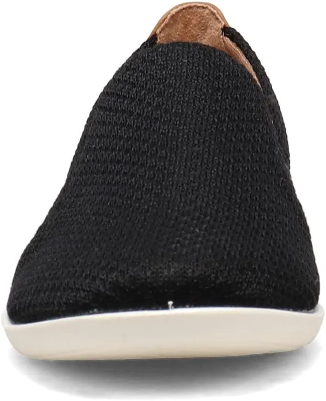 LifeStride Womens Next Level Slip-On Sneaker, Black, 6 US