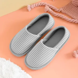 Lined House Shoes,Non-Slip Soft-Soled Confinement Shoes, Comfortable Postpartum Package Heel Shoes for Pregnant Women-Grey_40-41,Breathable House Shoes