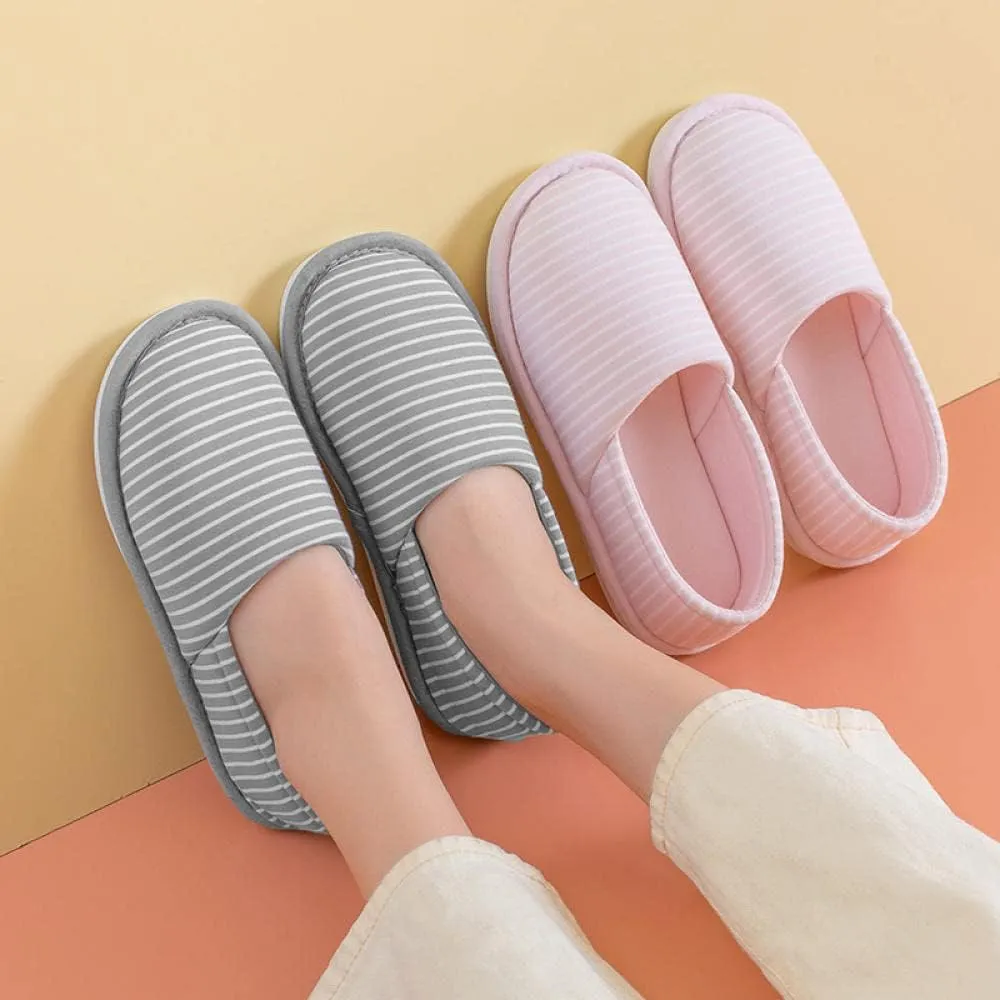 Lined House Shoes,Non-Slip Soft-Soled Confinement Shoes, Comfortable Postpartum Package Heel Shoes for Pregnant Women-Grey_40-41,Breathable House Shoes