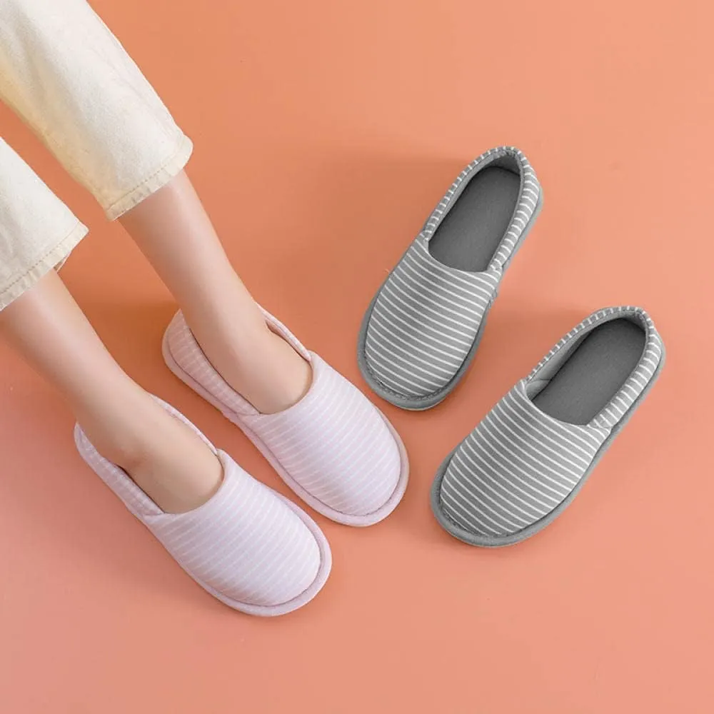 Lined House Shoes,Non-Slip Soft-Soled Confinement Shoes, Comfortable Postpartum Package Heel Shoes for Pregnant Women-Grey_40-41,Breathable House Shoes