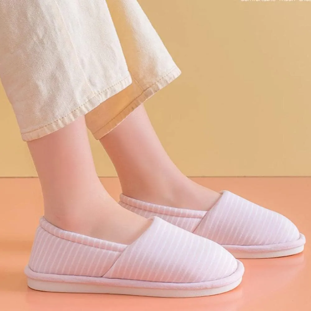 Lined House Shoes,Non-Slip Soft-Soled Confinement Shoes, Comfortable Postpartum Package Heel Shoes for Pregnant Women-Grey_40-41,Breathable House Shoes