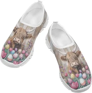 Little/Big Kids Slip On Tennis Shoes for School Girls Gym Shoes Fashion Casual Shoes