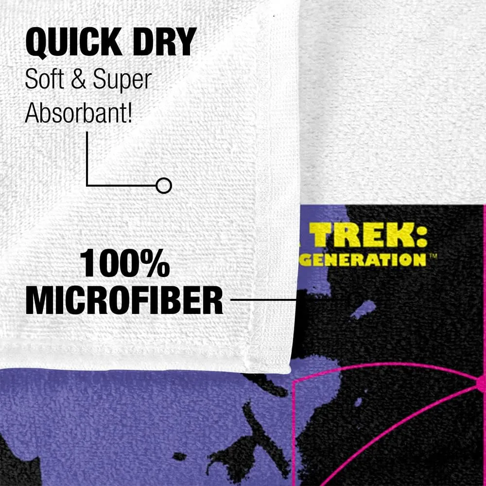 LOGOVISION Star Trek Beach Towel, 30"x60" TNG Season 4 Episode 16 Beach Towel