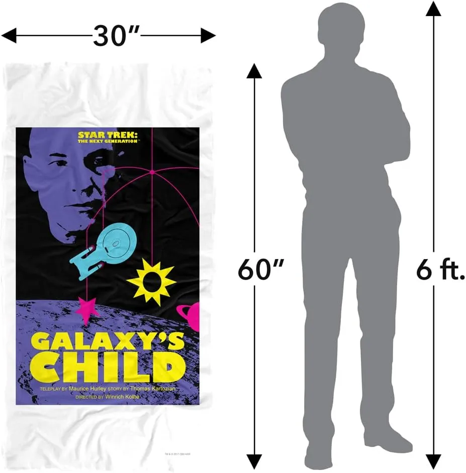 LOGOVISION Star Trek Beach Towel, 30"x60" TNG Season 4 Episode 16 Beach Towel