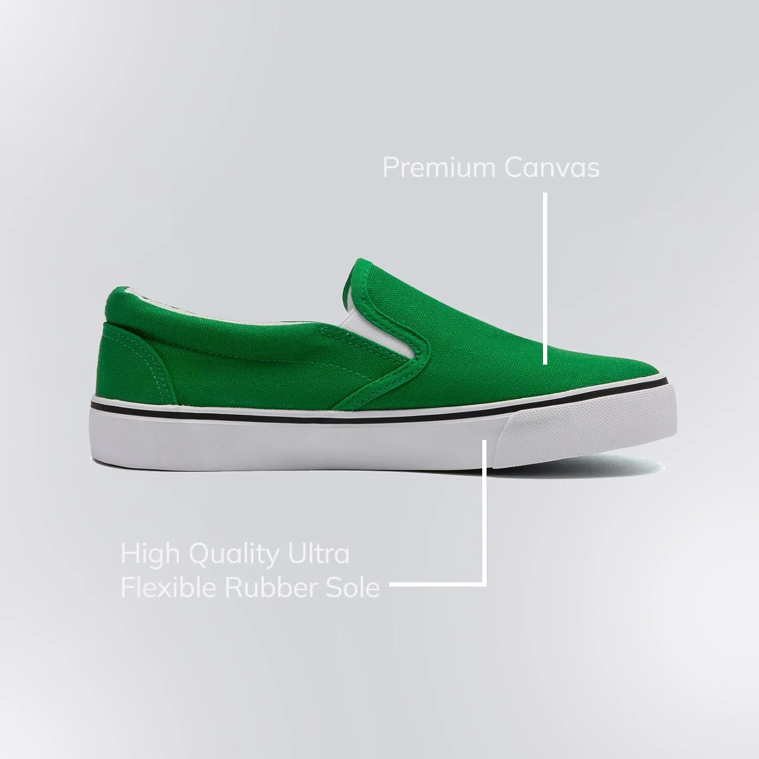 Low-Top Slip Ons Women's Fashion Sneakers Casual Canvas Sneakers for Women Comfortable Flats Breathable Padded Insole Slip on Sneakers Women Low Slip on Shoes