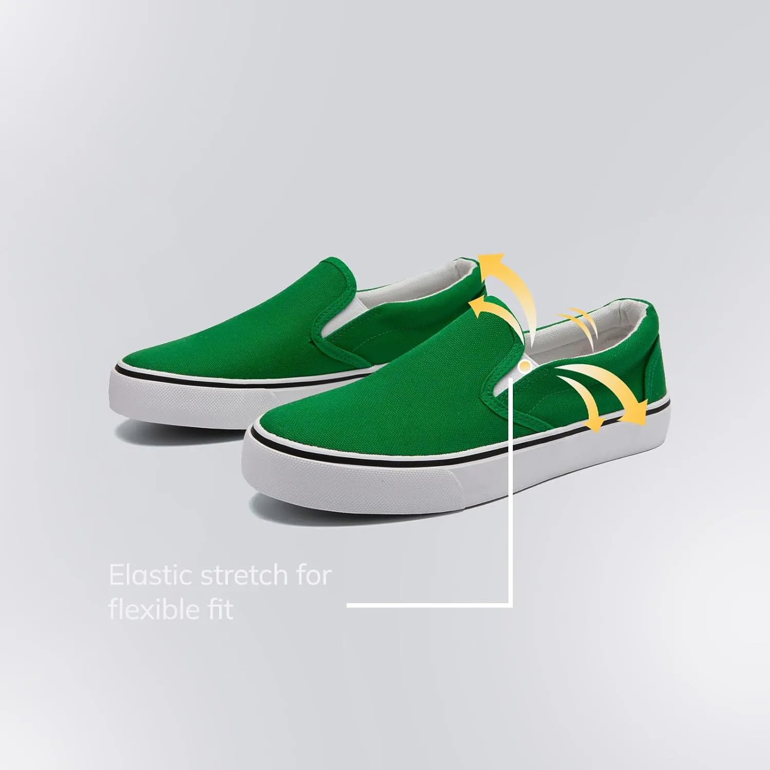 Low-Top Slip Ons Women's Fashion Sneakers Casual Canvas Sneakers for Women Comfortable Flats Breathable Padded Insole Slip on Sneakers Women Low Slip on Shoes