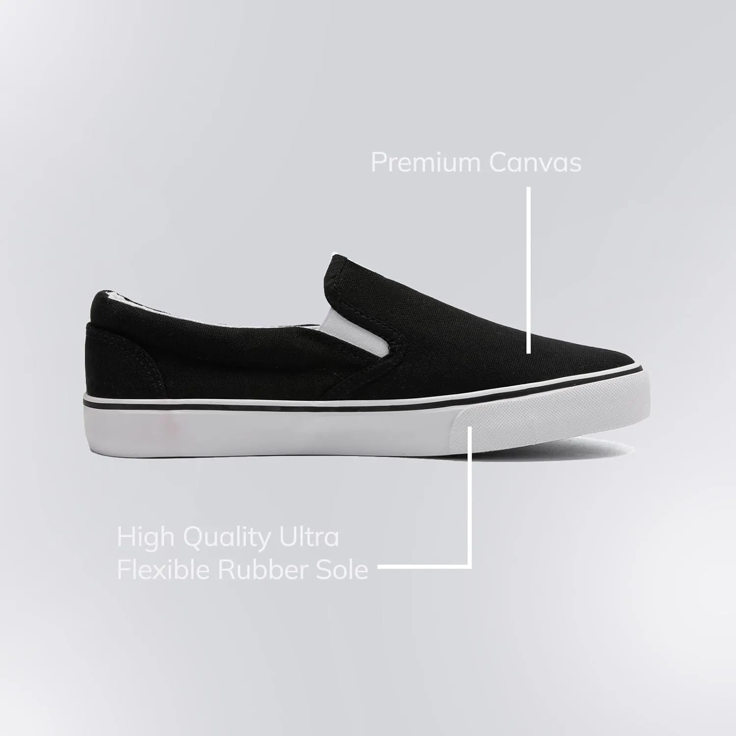 Low-Top Slip Ons Women's Fashion Sneakers Casual Canvas Sneakers for Women Comfortable Flats Breathable Padded Insole Slip on Sneakers Women Low Slip on Shoes