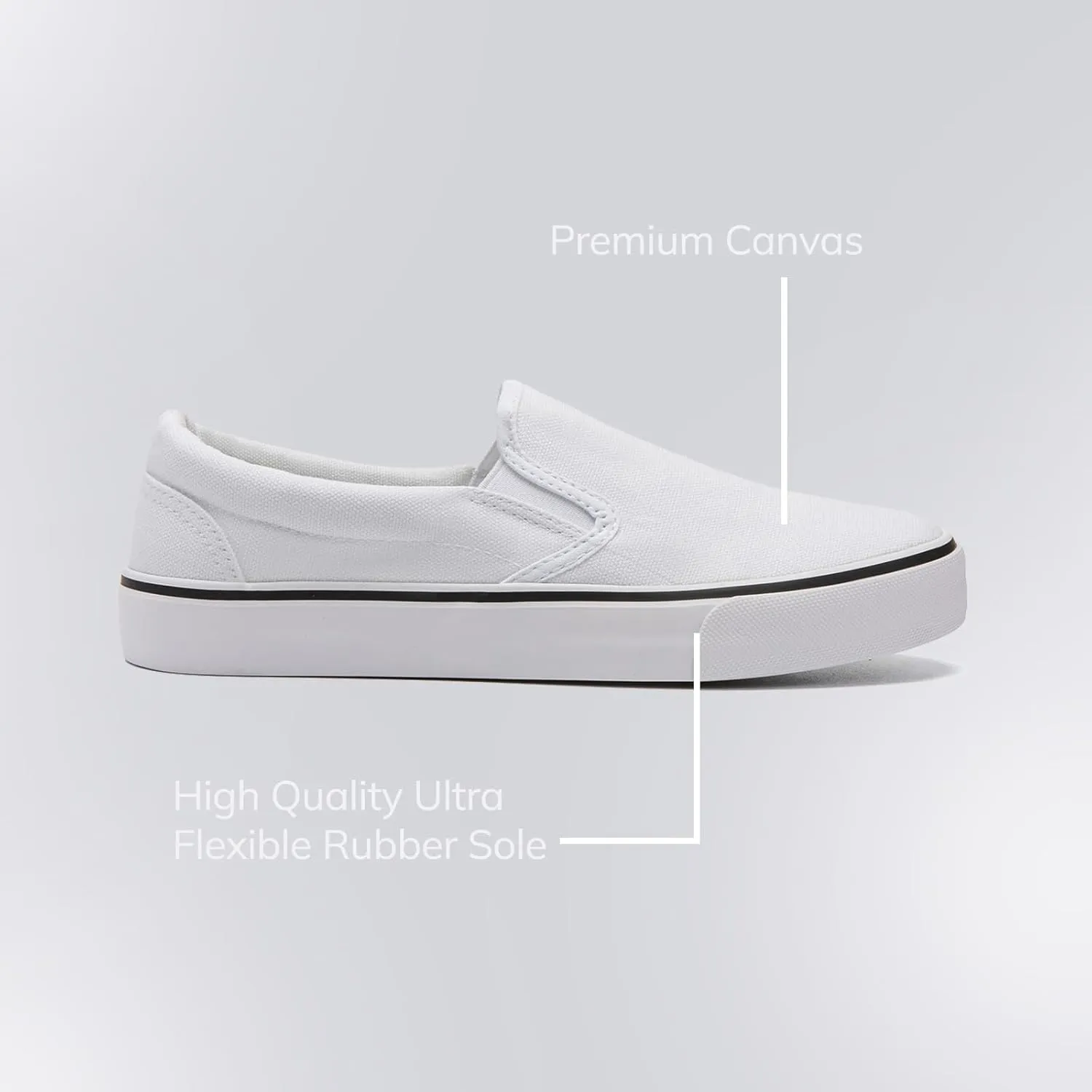 Low-Top Slip Ons Women's Fashion Sneakers Casual Canvas Sneakers for Women Comfortable Flats Breathable Padded Insole Slip on Sneakers Women Low Slip on Shoes