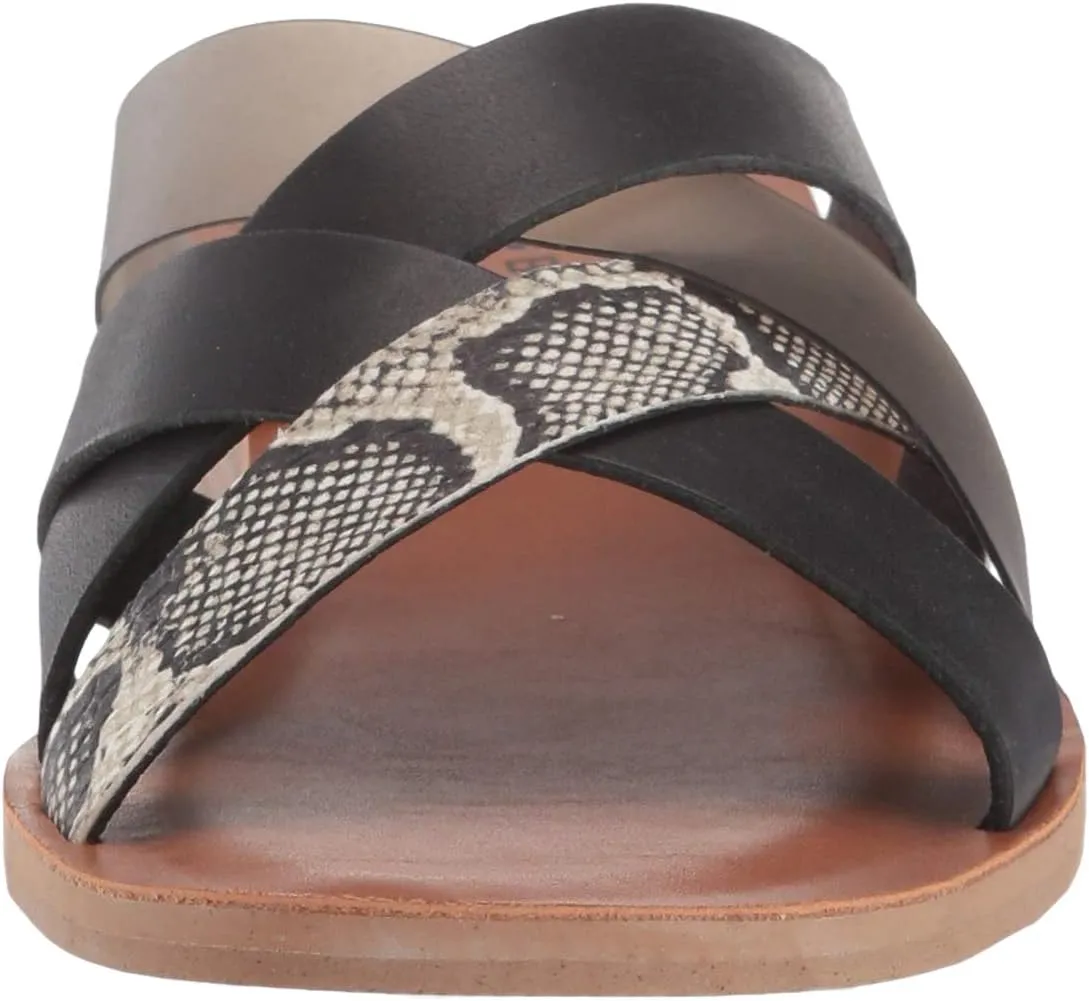 Lucky Brand Women's Hallisa Multi Band Slide Flat Sandal
