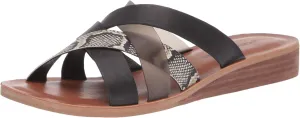 Lucky Brand Women's Hallisa Multi Band Slide Flat Sandal