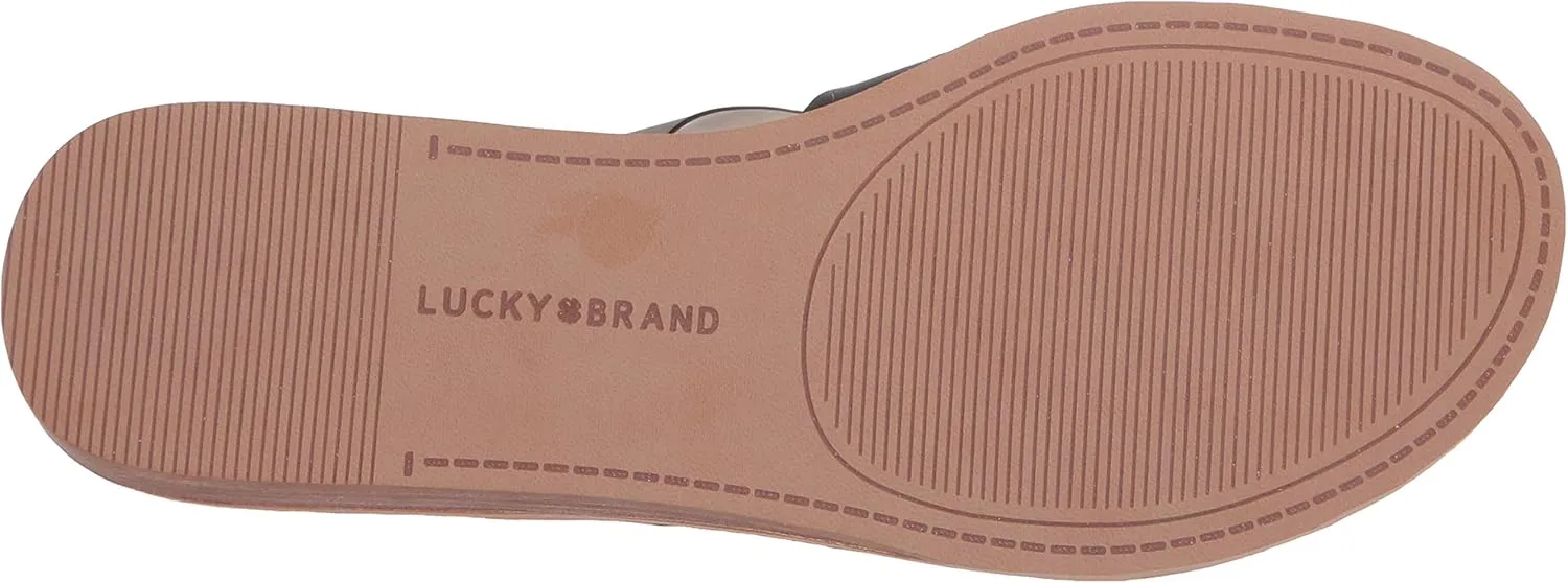 Lucky Brand Women's Hallisa Multi Band Slide Flat Sandal