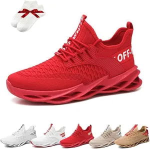 Luniva Shoes, Height Boosting Shoes For Men, Breathable Knitted Non-Slip Slip-On Sneakers
