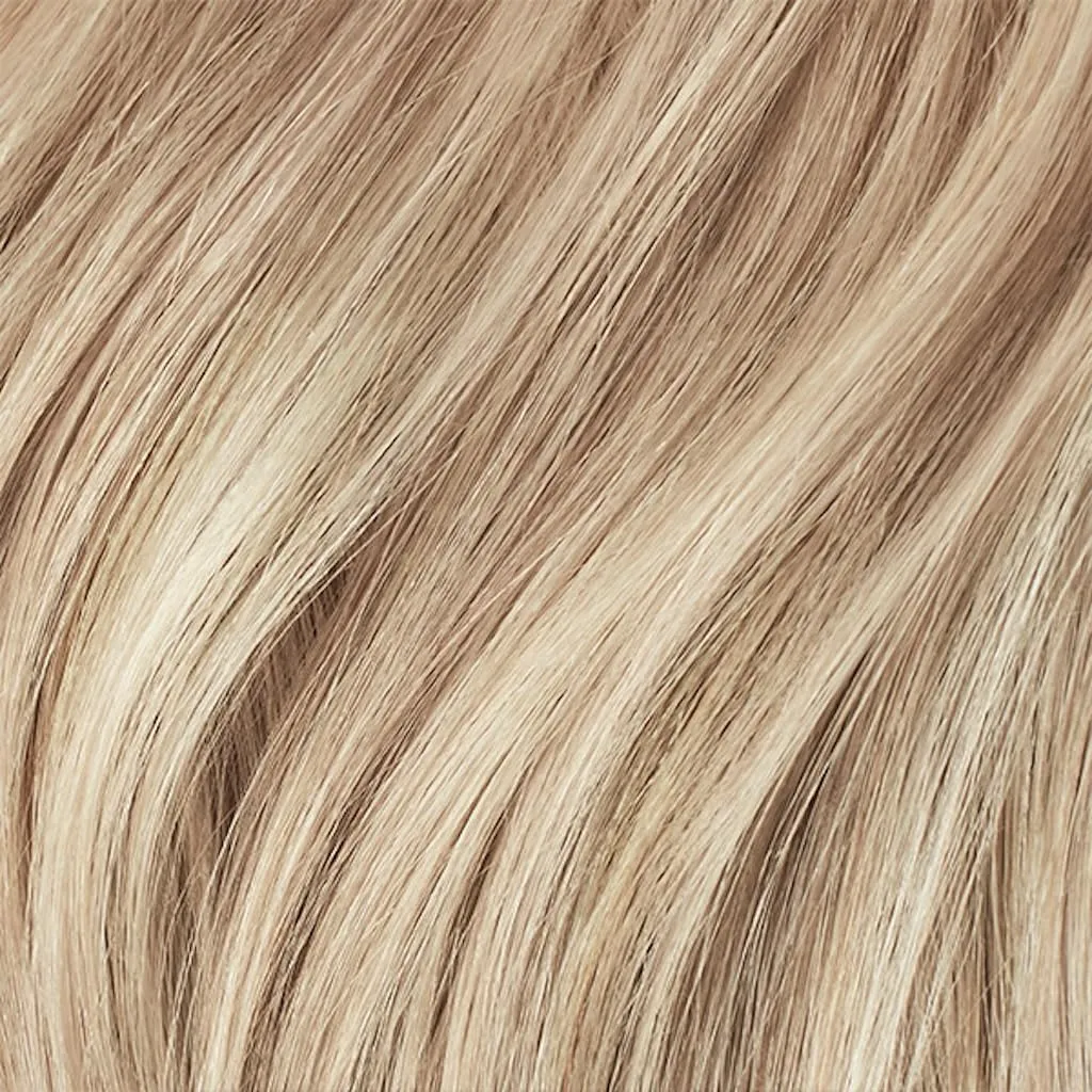 Luxy 100% Remy Human Hair Extensions for Thin Hair Thinning Hair Fill-Ins – 6 Seamless Wefts Multi-Dimensional Color Blend - Natural-Looking Volume & Coverage 80 grams 16" Dimensional Beige Blonde