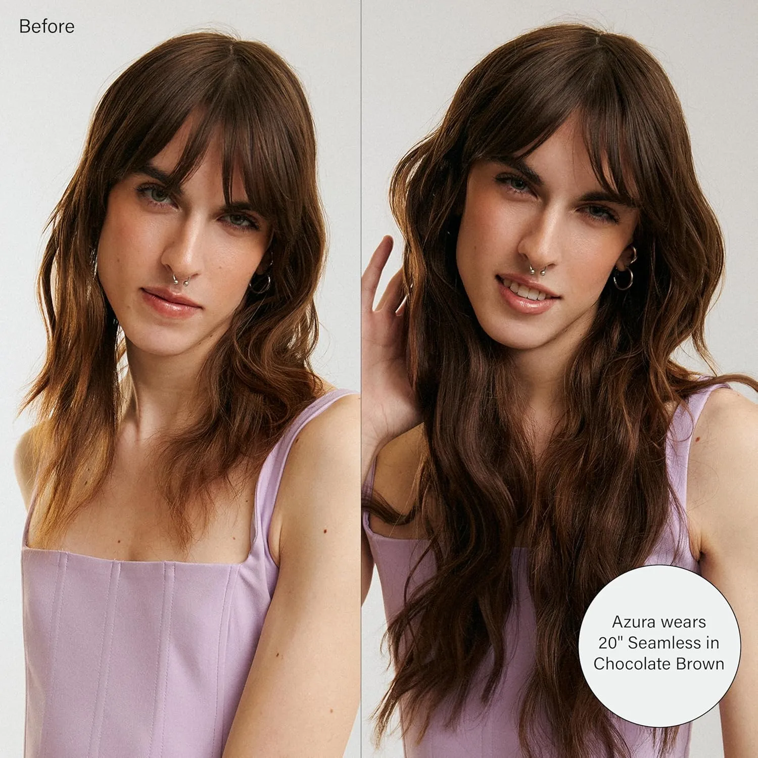 Luxy 100% Remy Human Hair - Seamless Clip-In Hair Extensions - Multi-Dimensional Color for Natural Blending, Adds Volume & Length 180 grams 20" Bronde Balayage Seamless