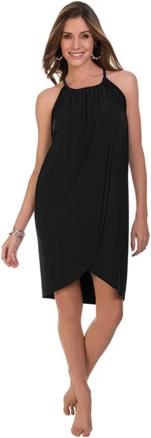 MagicSuit Draped Cover-Up Dress