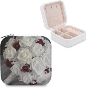 Makeup Mirror, Rose Wedding Flowers Printed Makeup Mirror,portable Makeup Mirror,durable Makeup Mirror,office Makeup Mirror