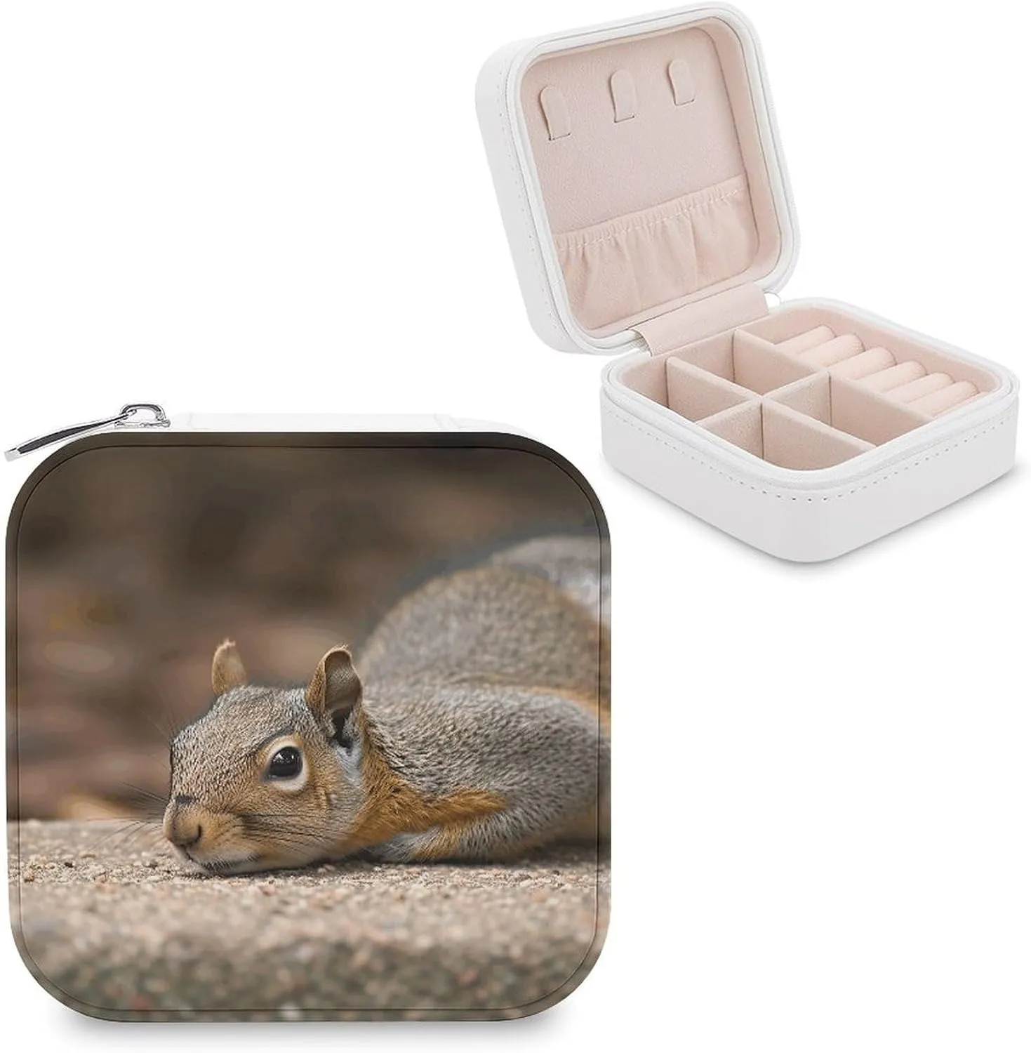 Makeup Mirror, Squirrel Just Laying Printed Makeup Mirror,portable Makeup Mirror,durable Makeup Mirror,office Makeup Mirror
