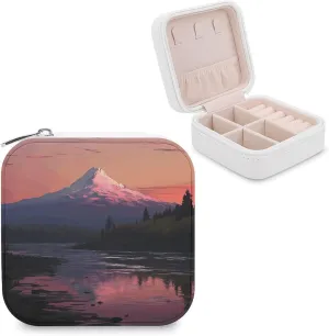 Makeup Mirror, Sunset Mountain Scenery Printed Makeup Mirror,portable Makeup Mirror,durable Makeup Mirror,office Makeup Mirror