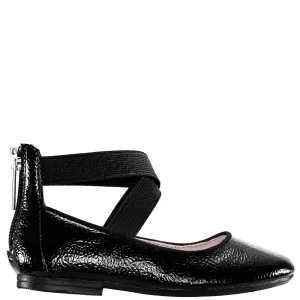 MARISSA-BLACK CRINKLE PATENT