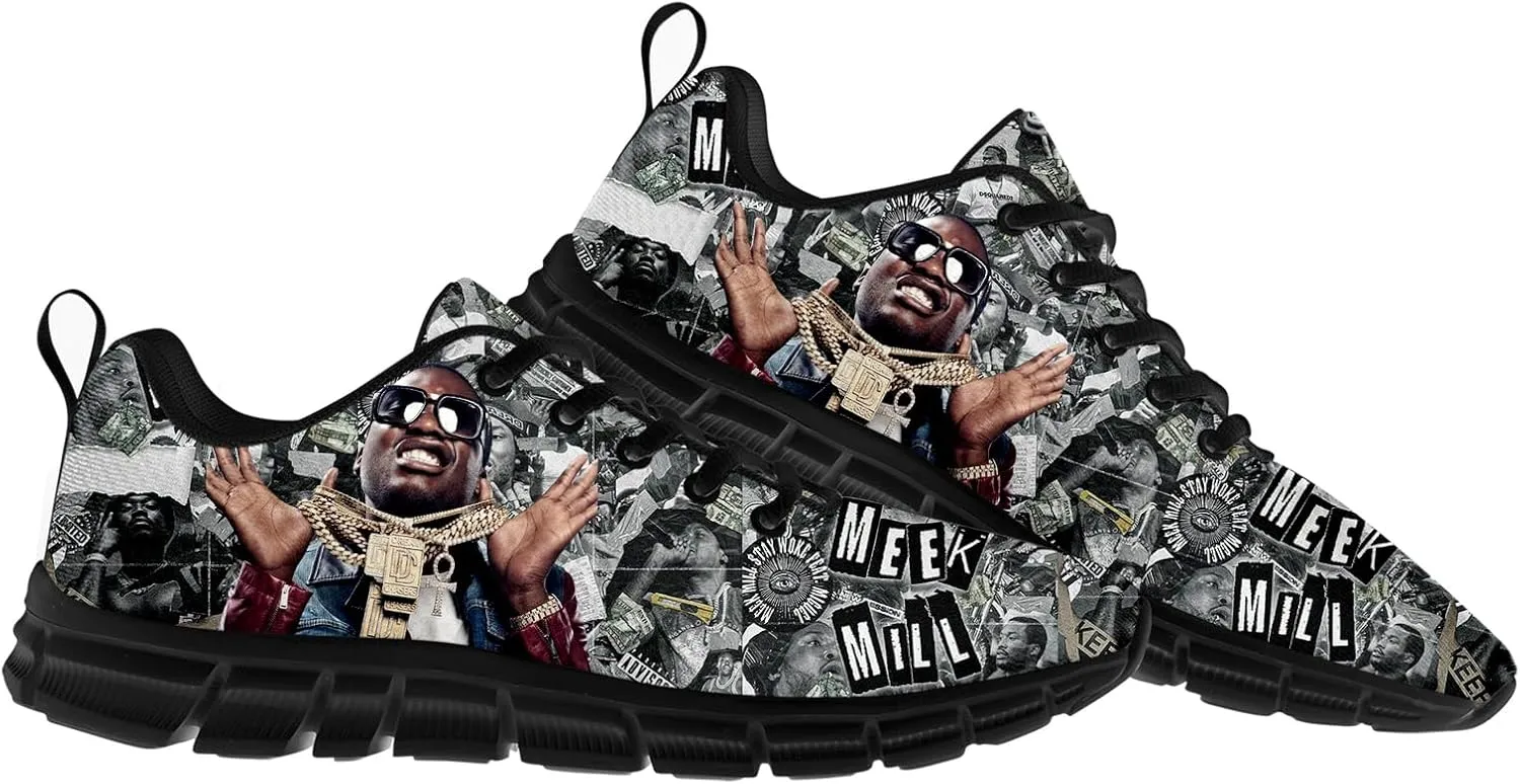 Meek Rapper Mill Shoes Women Mans Lace Up Sneakers Casual Sport Sports Shoe Running Footwear Sneaker