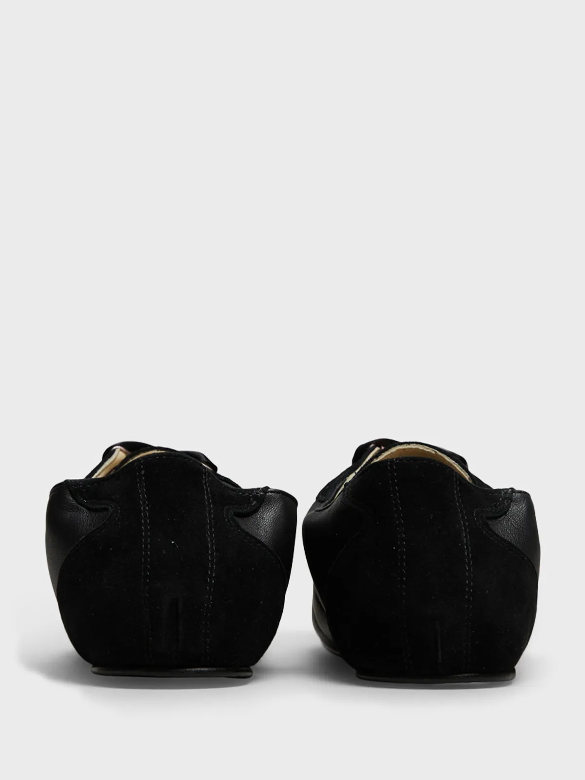 Meline Silk Tennis Shoes in Noir