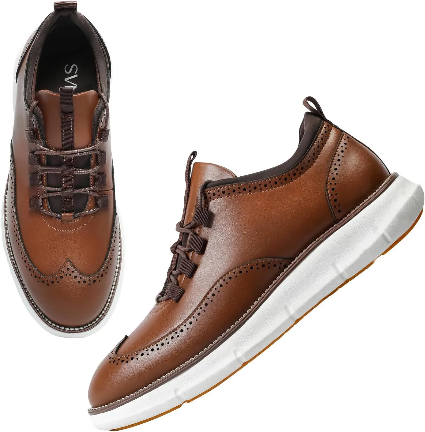 Men's Casual Slip-on Loafers Stretch Shoes Square Toe Wedding Dress Shoes Luxury Bussiness Office Shoes