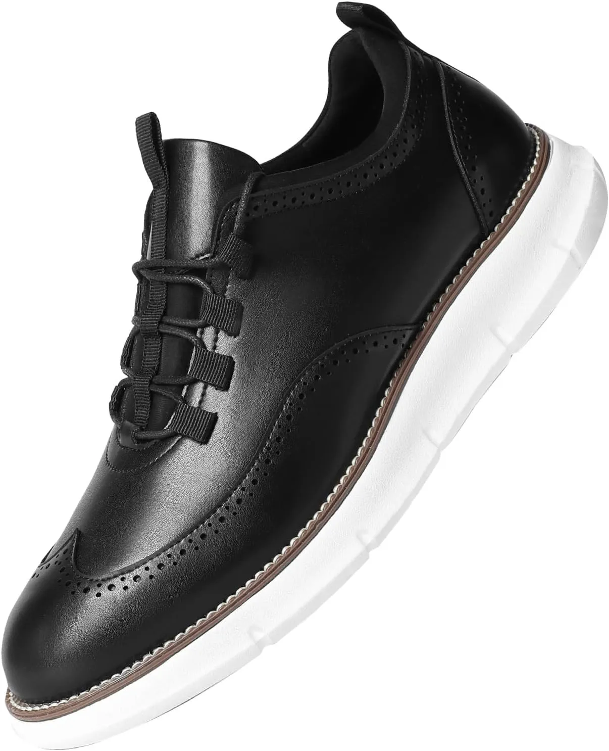 Men's Casual Slip-on Loafers Stretch Shoes Square Toe Wedding Dress Shoes Luxury Bussiness Office Shoes