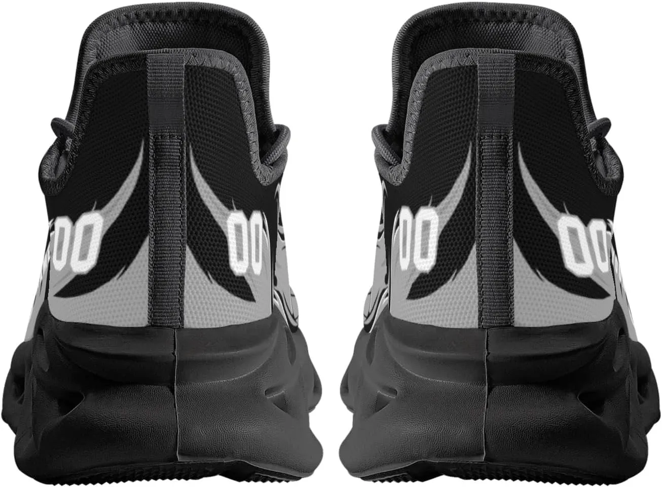 Men's Custom Basketball Flex Control Sneakers Personalized Breathable Fan Gift Name Number Workout Athletic Gym Slip-on Shoes