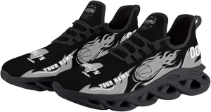 Men's Custom Basketball Flex Control Sneakers Personalized Breathable Fan Gift Name Number Workout Athletic Gym Slip-on Shoes