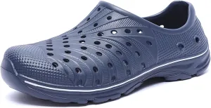 Men's Garden Shoes Slip on Breathable EVA Shower Water Shoes Garden Clogs for Outdoors Quick-Drying Clog Summer Pool Sandals Anti-Slip Beach Shoes