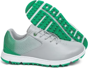 Men's Golf Shoes,Professional Lightweight Waterproof Golf Shoes Mens,Outdoor Trainers Breathable Golf Shoes Mens Spikeless,with Lace Up Design,All Weather Breathability