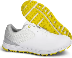 Men's Golf Shoes,Professional Lightweight Waterproof Golf Shoes Mens,Outdoor Trainers Breathable Golf Shoes Mens Spikeless,with Lace Up Design,All Weather Breathability