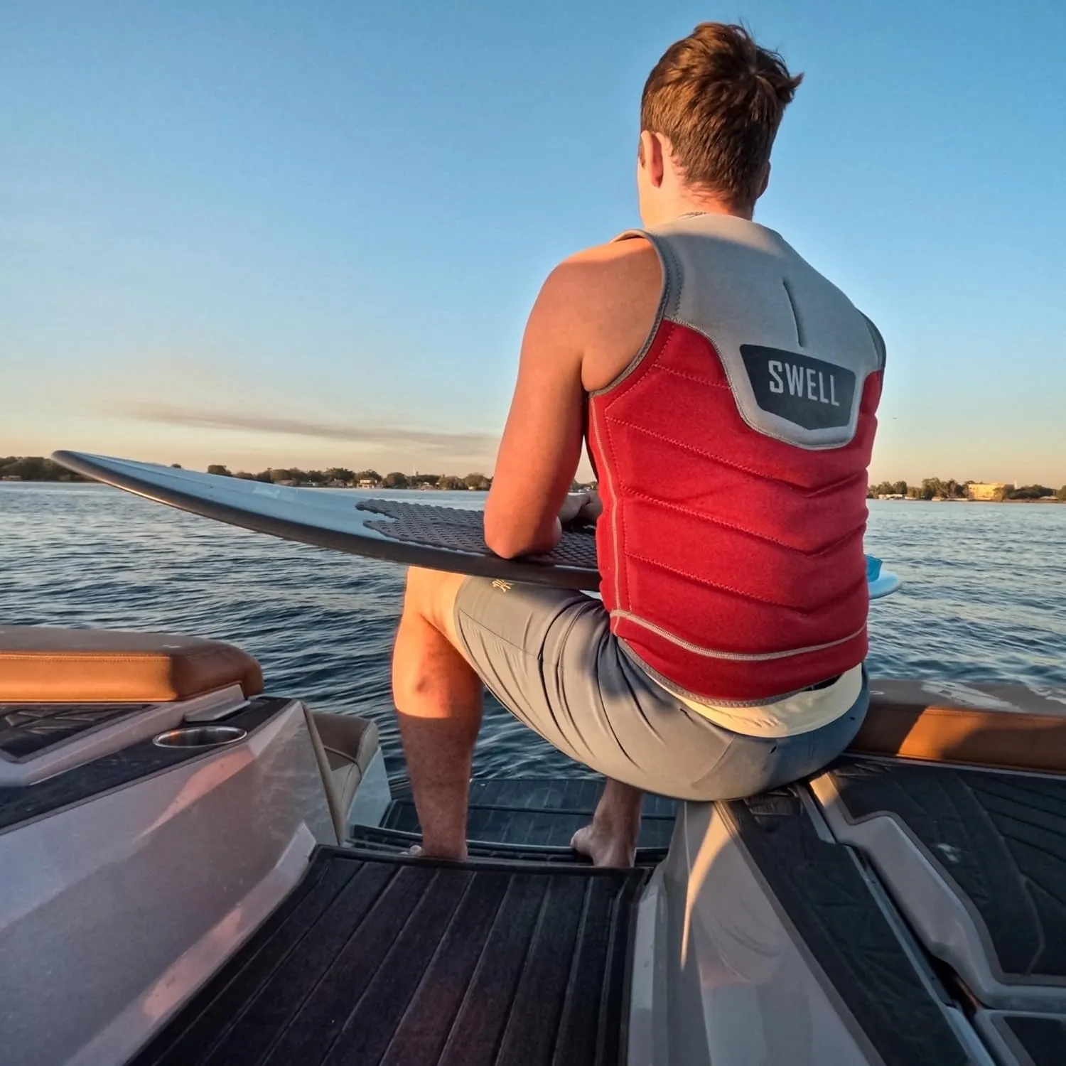 Mens Neoprene Wakesurf Comp Vest - Designed Exclusively for Wake Surfing, but Great for All Other Watersports Activities!