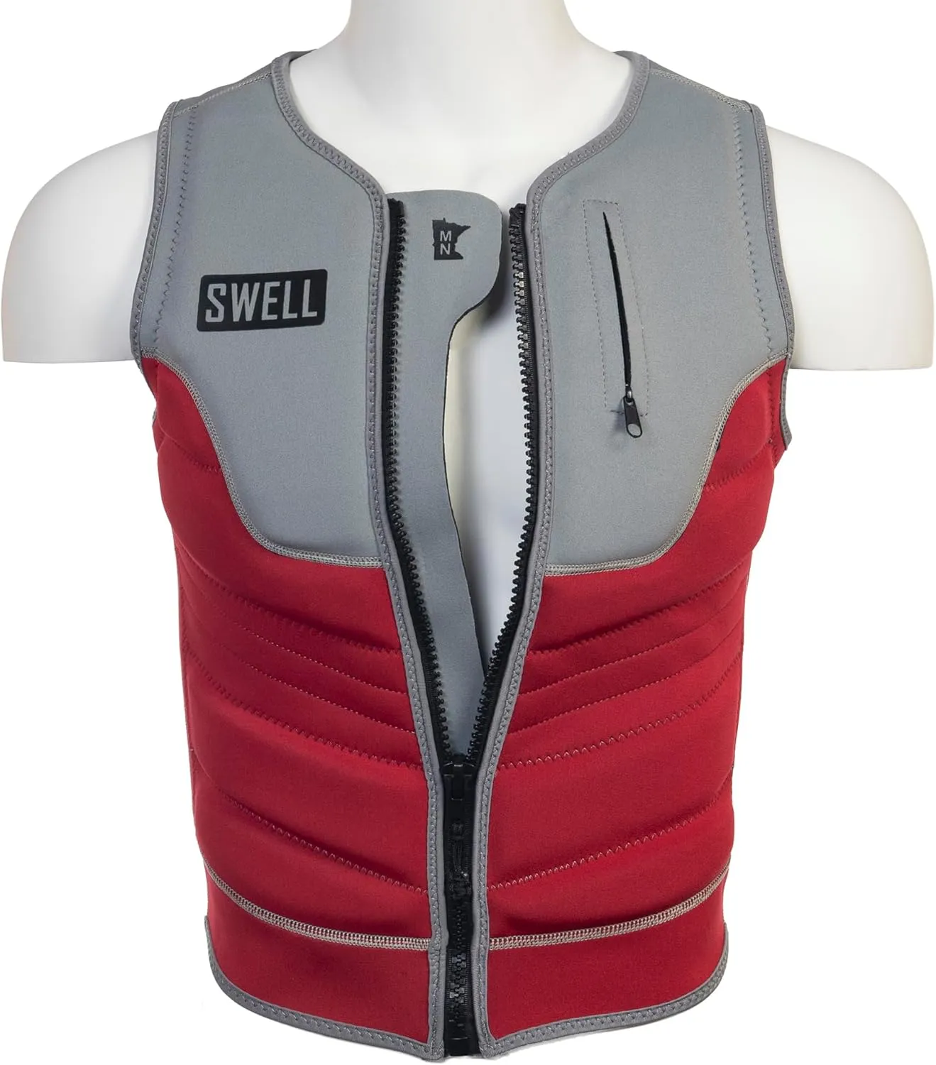 Mens Neoprene Wakesurf Comp Vest - Designed Exclusively for Wake Surfing, but Great for All Other Watersports Activities!