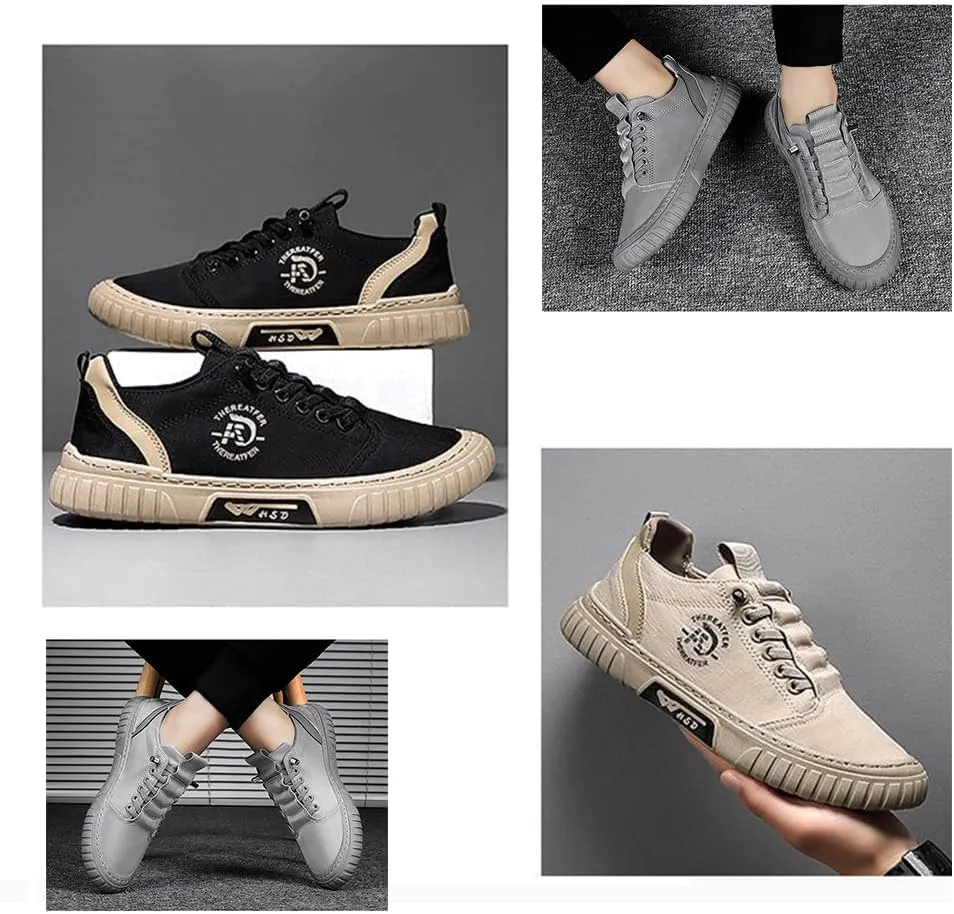 Men's Outdoor Low Top Sport Shoes,Slip On Shoes Fashion Sneakers,Non-Slip Lightweight Breathable Travel Casual Jogging Shoe,Casual Breathable Shoes